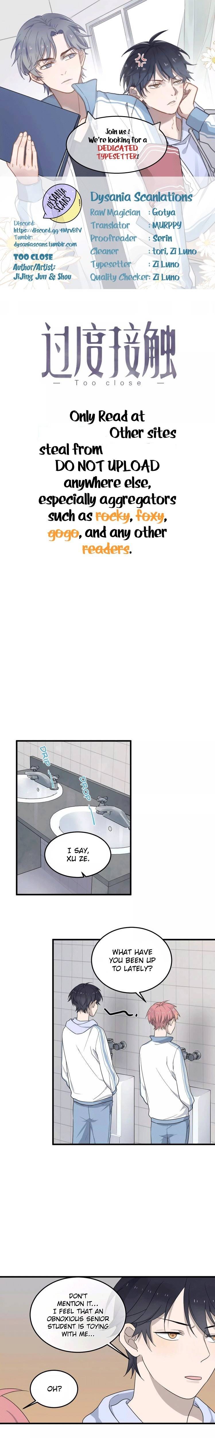 Too Close by JiJing Jun, Shou – Part 1 – Ch. 30 [Eng] page 1