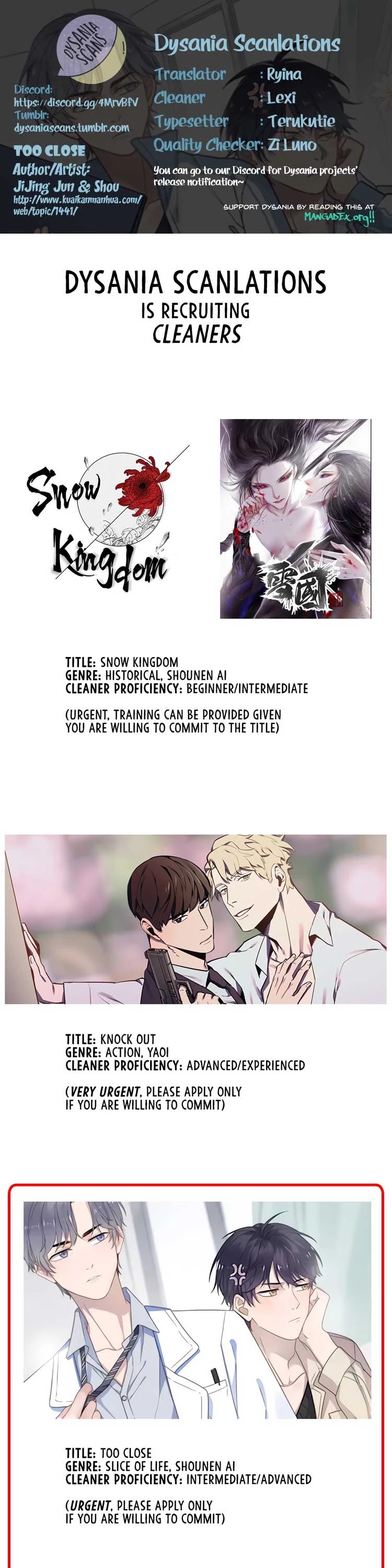 Too Close by JiJing Jun, Shou – Part 3 – Ch. 80 [Eng] page 1