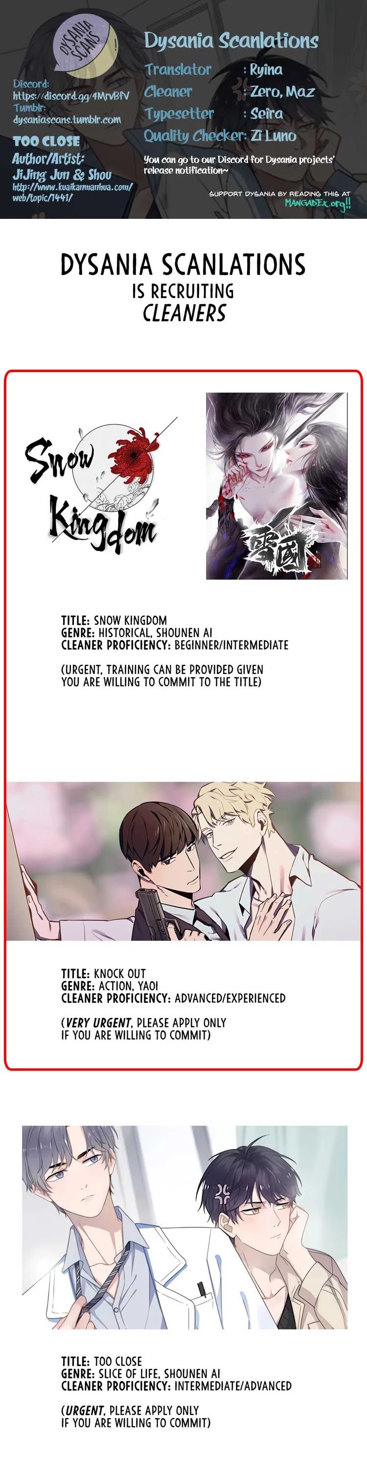 Too Close by JiJing Jun, Shou – Part 3 – Ch. 80 [Eng] page 1