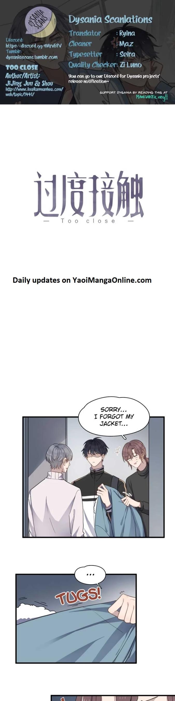 Too Close by JiJing Jun, Shou – Part 3 – Ch. 80 [Eng] page 1