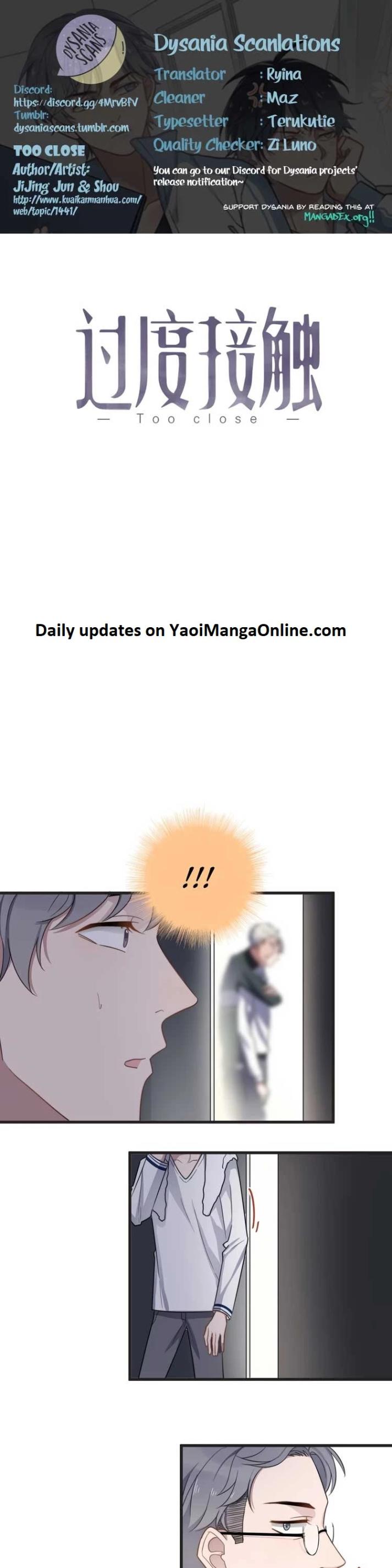 Too Close by JiJing Jun, Shou – Part 4 – Ch. 100-101 [Eng] page 1