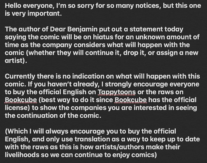 Dear Benjamin by Id, Top Jung – Ch. 46 [Eng] page 1