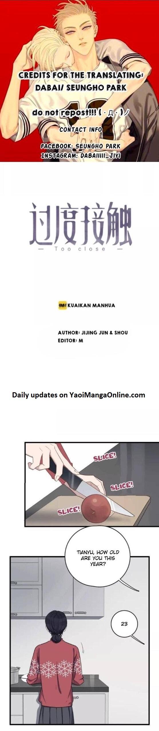 Too Close by JiJing Jun, Shou – Part 4 – Ch. 100-101 [Eng] page 1