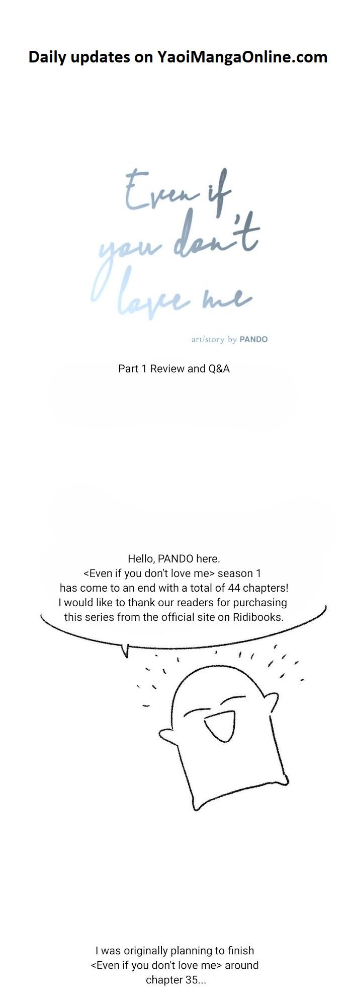 Even If You Don’t Love Me by Pando – Season 1 [Eng] page 1