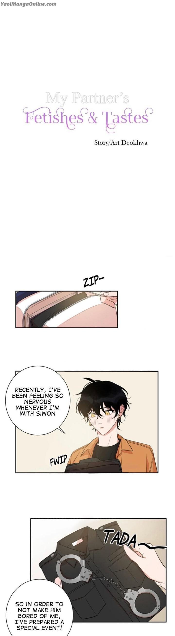 My Partner’s Tastes and Fetishes by Deok Hwa [Eng] page 1