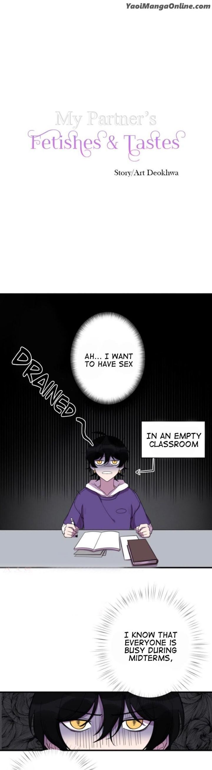 My Partner’s Tastes and Fetishes by Deok Hwa [Eng] page 1