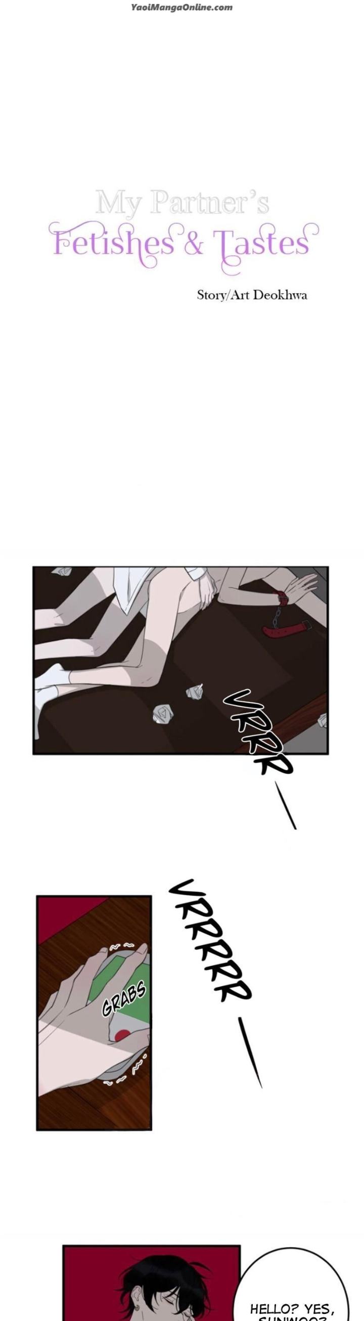 My Partner’s Tastes and Fetishes by Deok Hwa [Eng] page 1