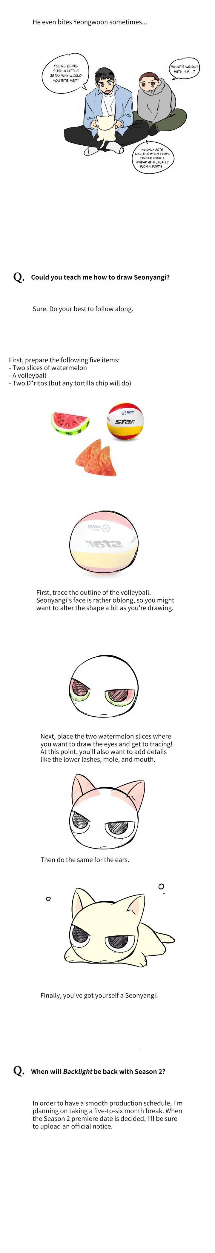 Backlight by Gangddo – Uncensored – Creator’s Note [Eng] page 5