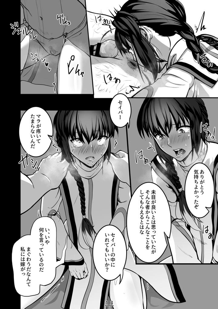 Fate Samurai Remnant Dj – Is it a nightmare or a dirty dream? by Shinsei Frontier (Shinsei Lolishta), Shiroi Kyohou (Kozi/Gakeppuchi no Kaede) [JP] page 14