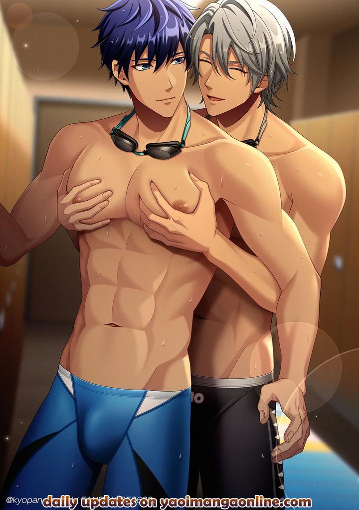 Aomi has his pectoral muscles massaged by Haibara in the locker room by Mizuno Arina [JP] page 8