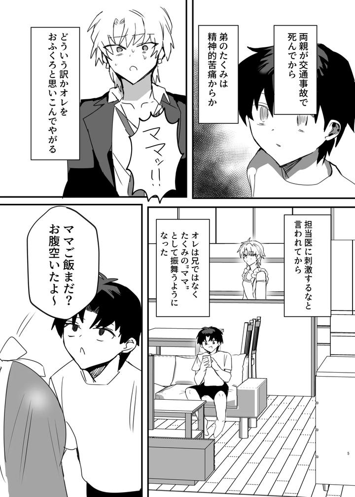 A delinquent boy becomes the mother of his younger brother. And then he falls into the trap of marrying his younger brother!? by Utsubotsu Okoshi [JP] page 4