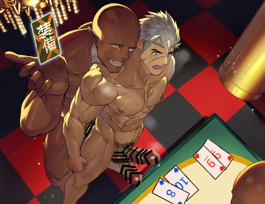 Muscular knights humiliated and ejaculated by big-cocked orcs at an erotic casino by Takao no Gami (Toiro) [JP] page 57