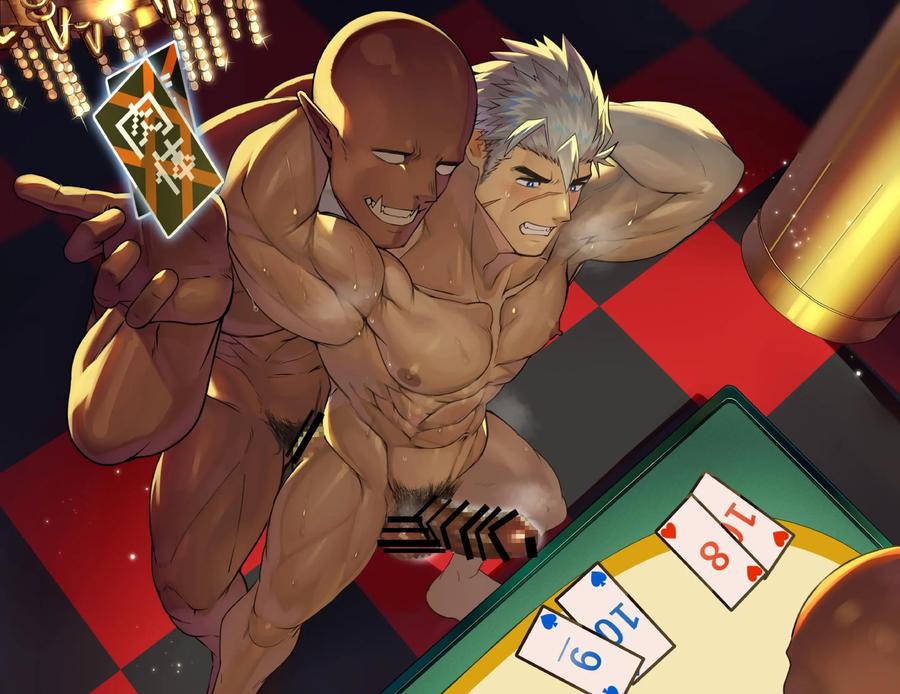 Muscular knights humiliated and ejaculated by big-cocked orcs at an erotic casino by Takao no Gami (Toiro) [JP] page 59