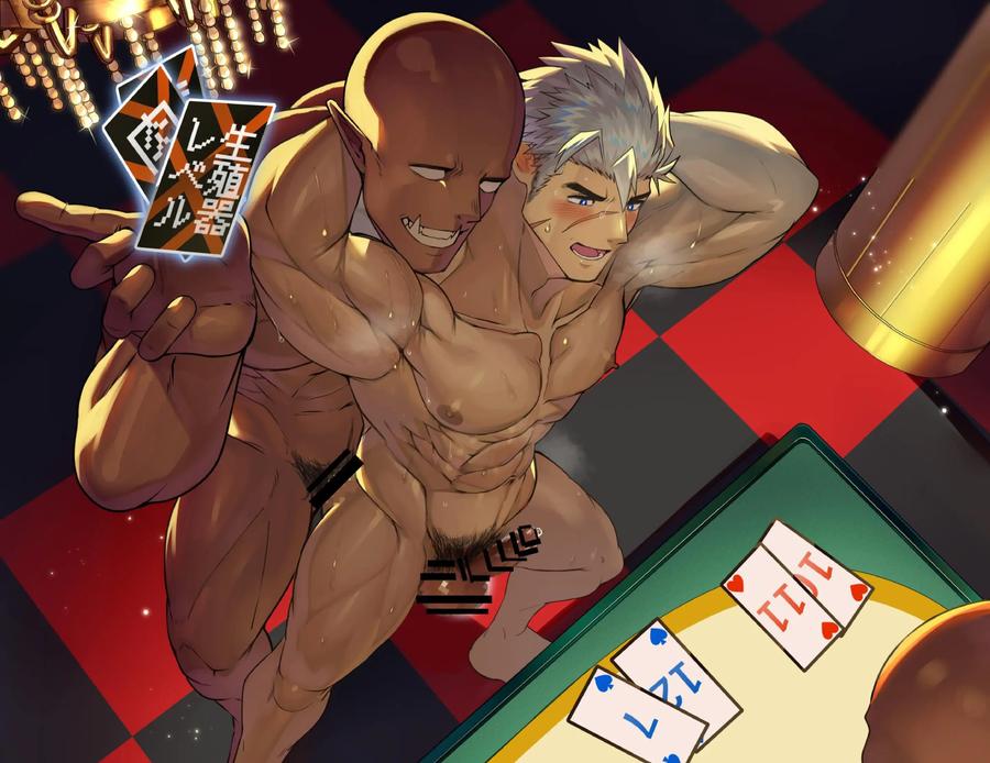 Muscular knights humiliated and ejaculated by big-cocked orcs at an erotic casino by Takao no Gami (Toiro) [JP] page 64