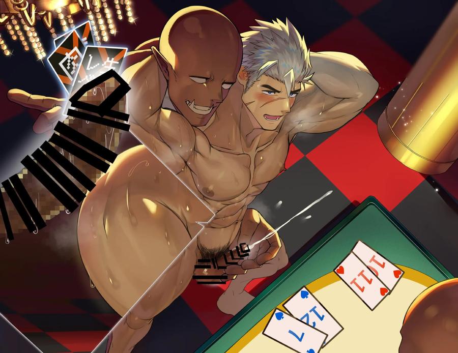 Muscular knights humiliated and ejaculated by big-cocked orcs at an erotic casino by Takao no Gami (Toiro) [JP] page 67