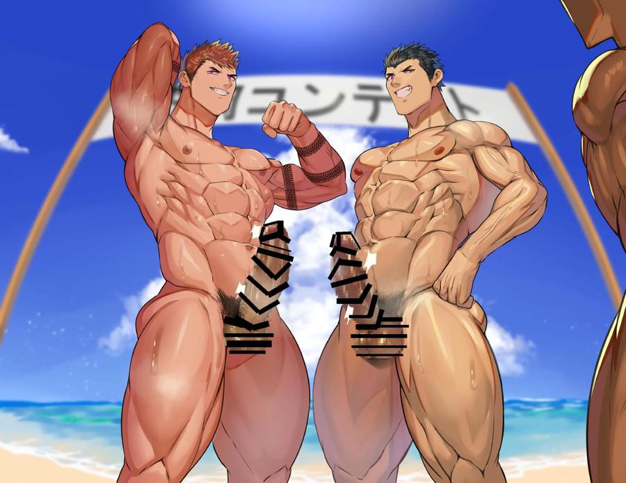 Hypnotic Beach – A big-cocked slut uses a gay-addicted app for a sweaty orgy at sea by Takao no Gami (Toiro) [JP] page 53