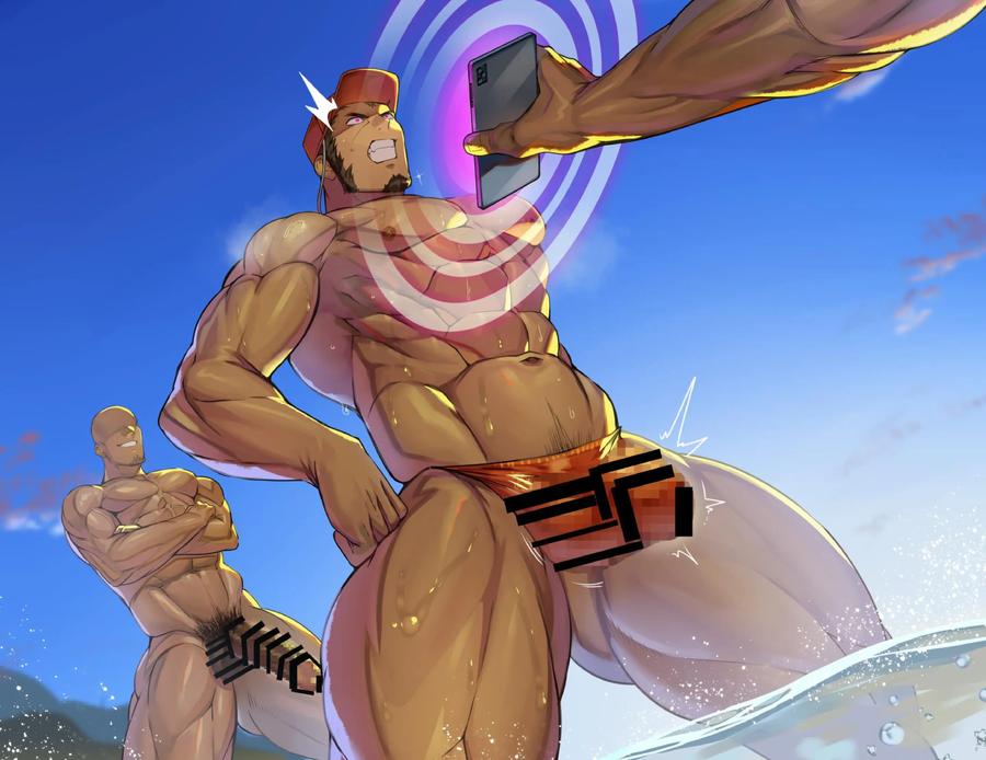 Hypnotic Beach – A big-cocked slut uses a gay-addicted app for a sweaty orgy at sea by Takao no Gami (Toiro) [JP] page 61