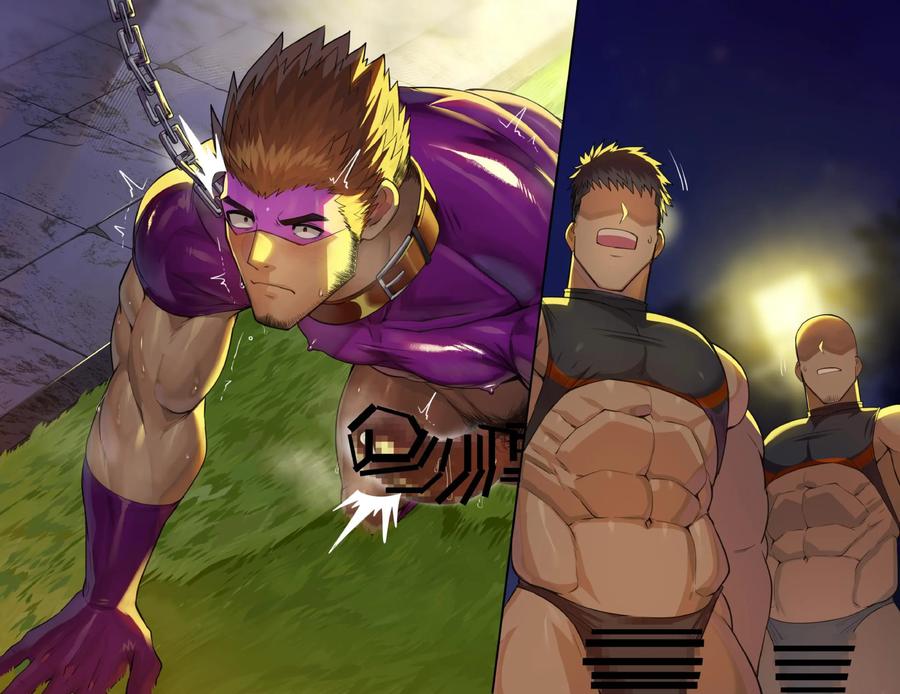 Muscular heroes who become hentai combatants obsessed with male copulation by Takao no Gami (Toiro) [JP] page 57
