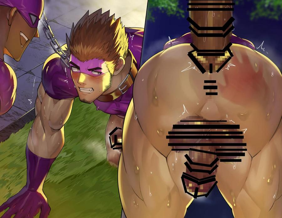 Muscular heroes who become hentai combatants obsessed with male copulation by Takao no Gami (Toiro) [JP] page 61